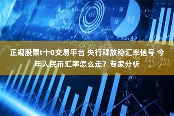 正规股票t十0交易平台 央行释放稳汇率信号 今年人民币汇率怎么走？专家分析